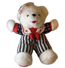 Vintage 1997 Dee Liberty Teddy Bear Plush Stuffed Animal Sailor Boy 14  