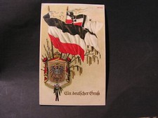 Feldpostkarte ,  1916 Zensur  Patriotisches Motiv ,  Pr&auml;ge AK