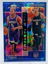 2020 Contenders Optic Team Tandems Blue Ice  De'Aaron Fox Haliburton  Rookie RC