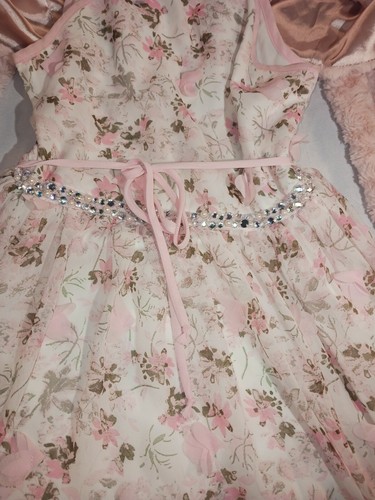 Speechless Girls t 7 High Neck Maxi Skirt & Pink Bonnie Jean Bolero Jacket-AB004 - Picture 3 of 18