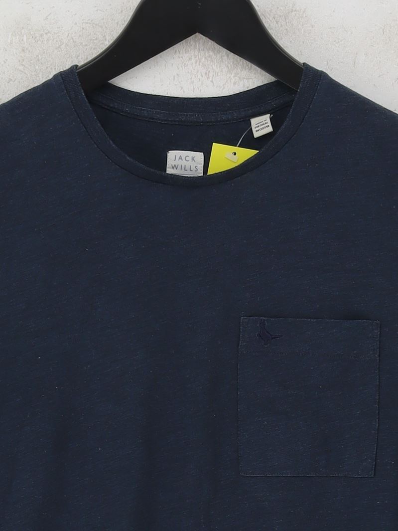 ALTRA T shirt uomo Jack Wills XS blu 100% altro basic