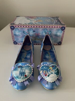 Irregular Choice Disney Cinderella Believe In Magic Flat Pumps Shoes 6.5 40 New - Image 1 of 4