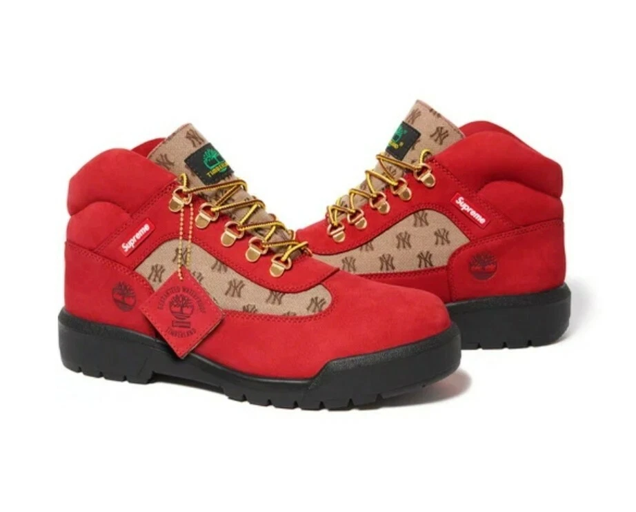 Bottes SupremeXTimberlandX NewYork Yankees FIELD WP L/F Low Hiker 0A5T2FP92 taille : 9