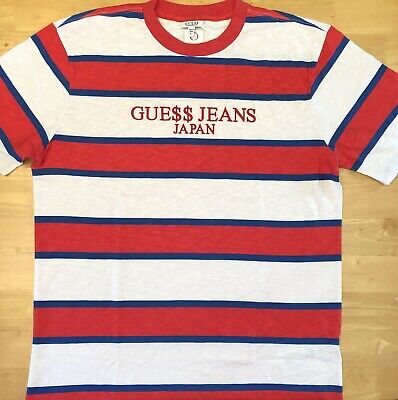 red striped guess shirt