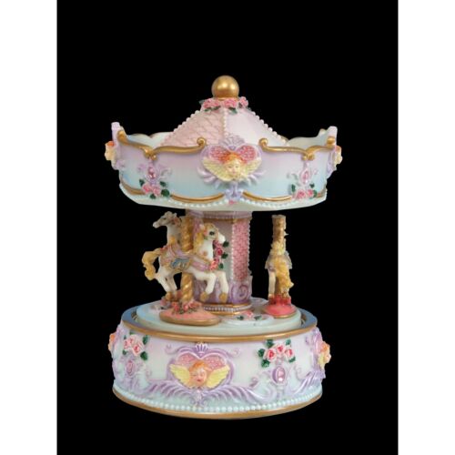 Muscibox Kingdom Angel Bust Carousel Turns To The Melody A Little Night Music - Picture 1 of 1