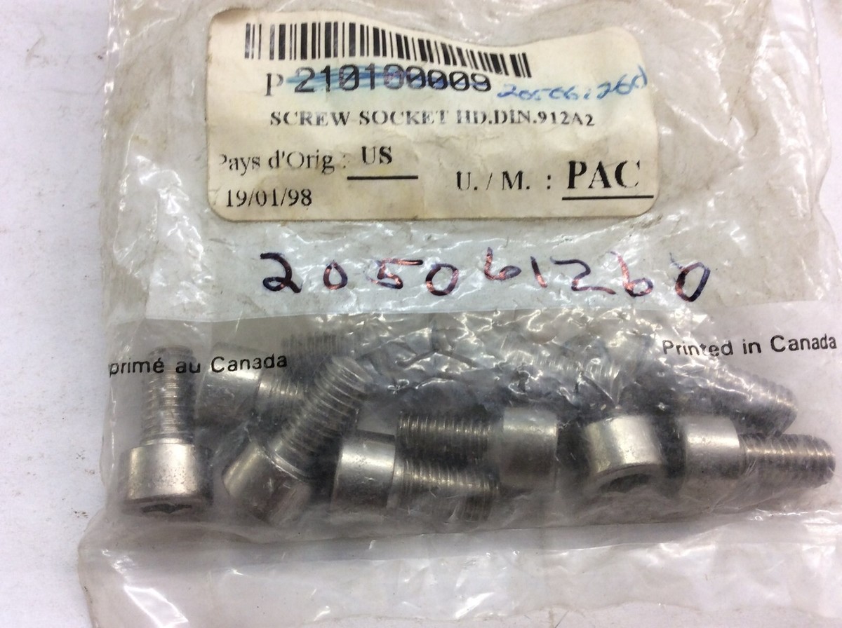 Ski Doo Socket Head Screw 205061260 New OEM M6 X 12 Screw 2011 MX