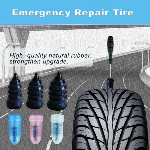 100 Count with Screwdriver 3 Size Tire Mending Nail Plugs Tyre Repair Kit - Picture 5 of 6