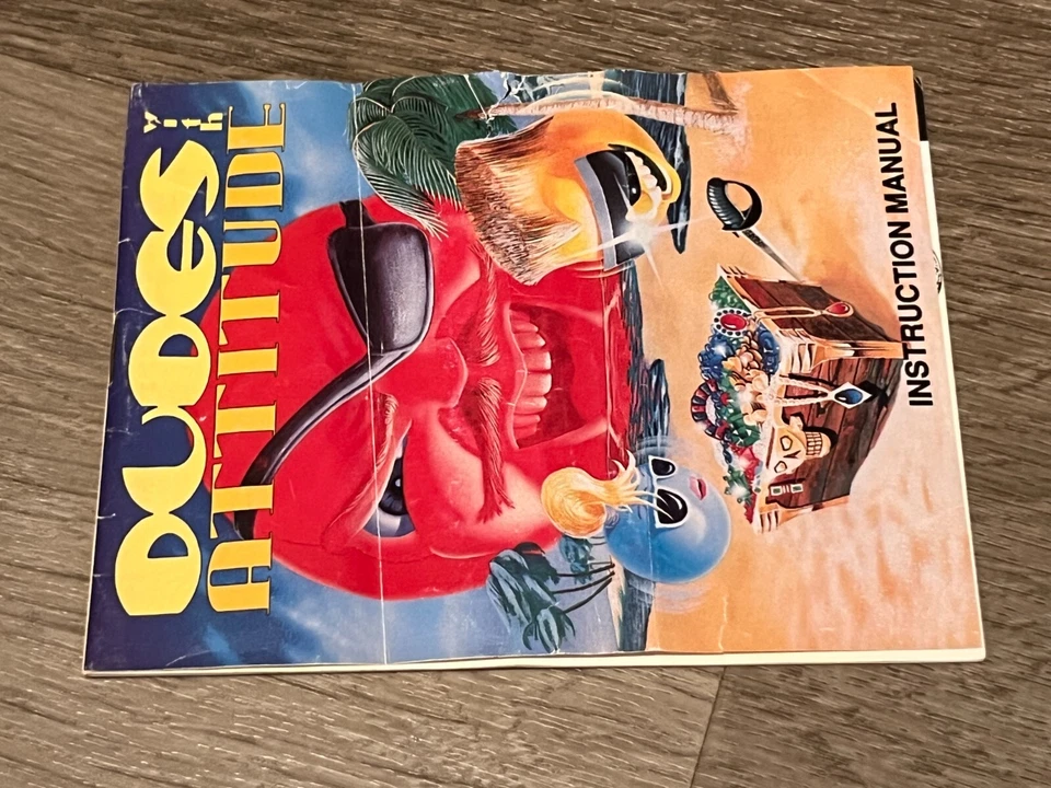 Dudes With Attitude Nintendo Nes Completo CIB Auténtico Foto 4 de 4