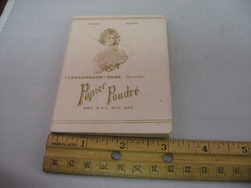 Rare Vintage Vanity Collectible: PAPIER POUDRE Absorbing Blotting Paper ~ - Picture 9 of 9