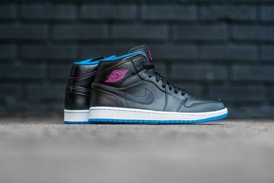 blue pink and black jordans