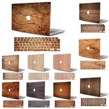 Wood Pattern Hard Case Shell For Apple Macbook M5 Pro 14 16 Air 13 15 11 12 inch