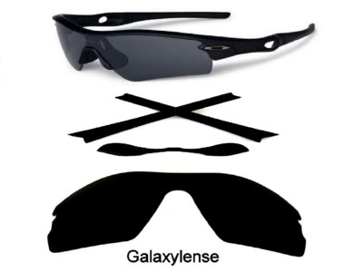Oakley Radar Path Ersatzlinsen Schwarz Polarisiert + Gummisets