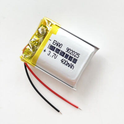 3.7V 400mAh LiPo Polymer Rechargeable Battery 902025 For Earphone Video Pen GPS