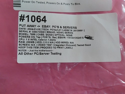 Nova 7898 Industrial SBC Motherboard Celeron 1.0GHz 256MB - Picture 8 of 10
