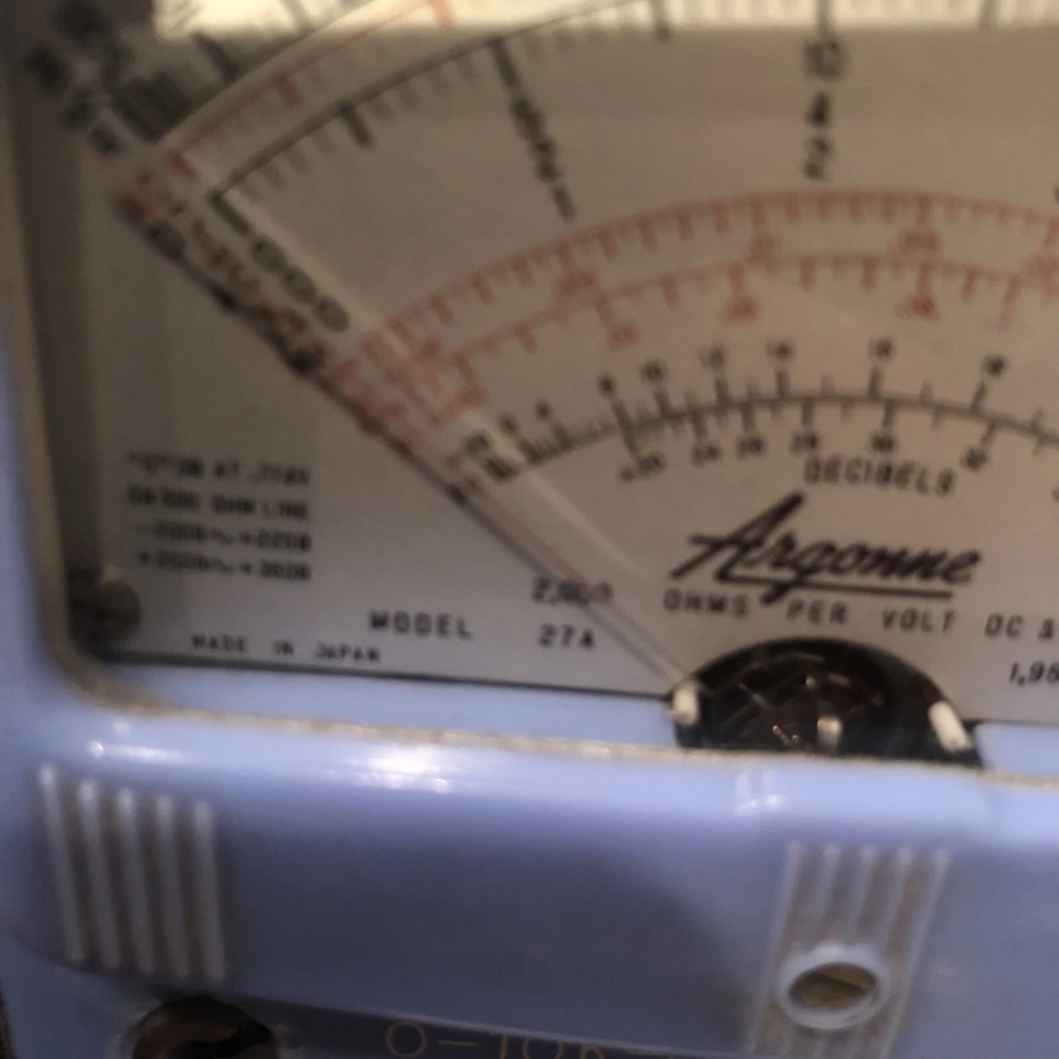 Argonne 27A Multimeter Vintage Rar Made in Japan Rarität Messgerät Sammler - Bild 3 von 4