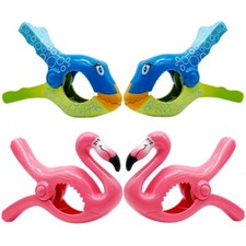 4 pcs Beach Towel Clips for Beach Pool Lounge Chairs Cruise Towel Holder Hanging