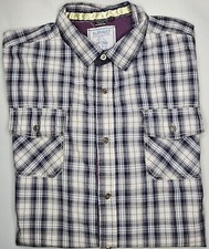 Mens Buffalo David Bitton Long Sleeve Plaid Button Up Shirt Size XL - EUC