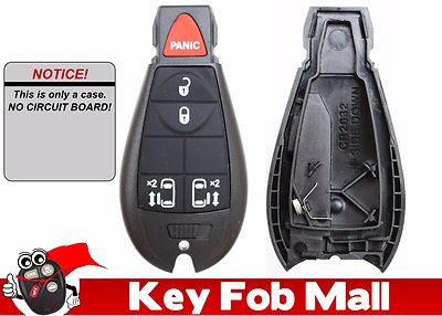 NEW Keyless Entry Key Fob Remote 5 BUTTON CASE ONLY For 2012 Dodge Grand Caravan