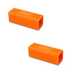 2x Orange Dog Hair Removal Brush – Valeting Pet Hair Remover for Car Upholstery