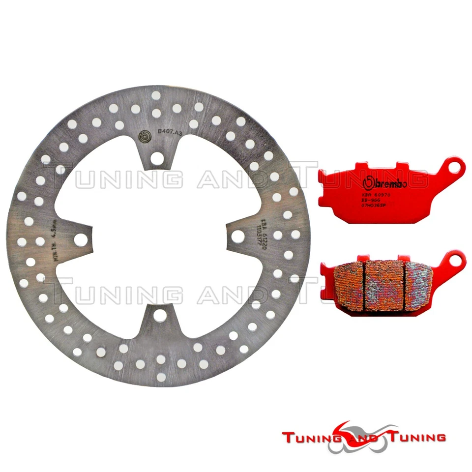 Disque frein arriere+plaquettes SP BREMBO POUR KAWASAKI Z 750 ABS 2007-2008>2012 - Photo 1/1