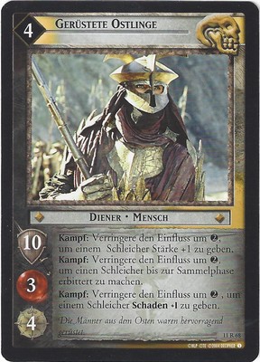 CCG 191 Lord of the Rings /Hobbit Schatten/Shadows 11R86 Gerüstete Ostlinge