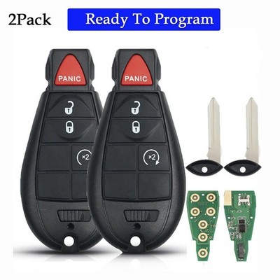 2 For 2009 2010 2013 2014 2015 2017 2018 2019 Dodge Grand Caravan Remote Key Fob