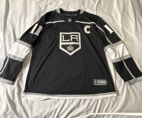 Fanatics Los Angeles Kings Anze Kopitar #11 Captain C Black Jersey Men XL