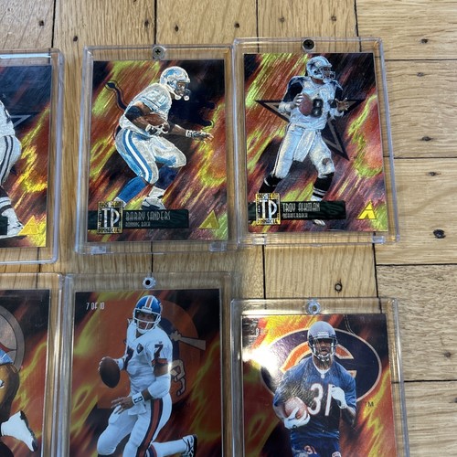 1995 Team Pinnacle Foil Set 1-10 Sanders Emmitt Smith Elway Favre Aikman Marino - Picture 5 of 11