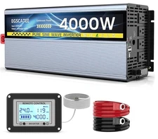 4000W Pure Sine Wave INVERTER_ 12V DC to 120V AC Converter-BRAND NEW EGSCATEE