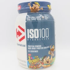Dymatize ISO100 Hydrolyzed Whey Protein Isolate Powder Fruity Pebbles 24 Serving