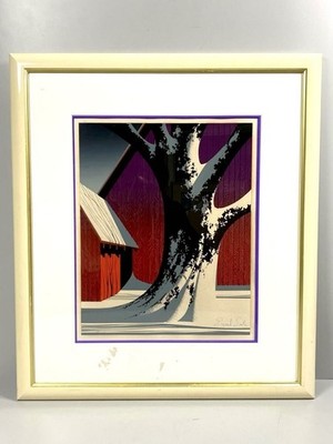 Eyvind Earle Rubin Serigraphie signiert ED 57/100 gerahmt authentisch...