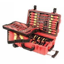 Wiha 32800 80 Pc Insulated Tool Set, Sae, Rolling Tool Case