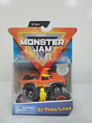 2019 Monster Jam 1:64 -El Toro Loco w/Driver Figure- Package Damage- See Photos