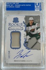 2023-24 Upper Deck The Cup Rookie Auto Patch /249 Brock Faber #104
