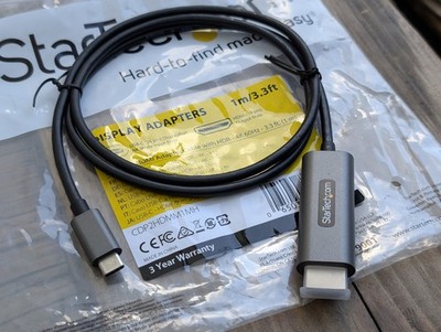 Startech 3,3 Fuß 1 m USB C auf HDMI Kabel HDR 4K 60Hz 