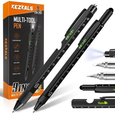 Fathers Day Mens Gifts for Husband Dad, 9 in 1 Multitool Pen Set Gifts for Me...