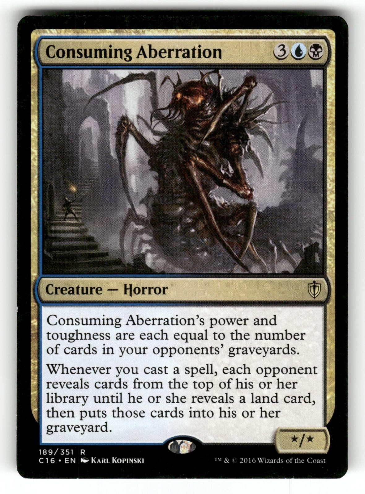 Consuming Aberration LP Commander 2016 189 MTG Regular Rare