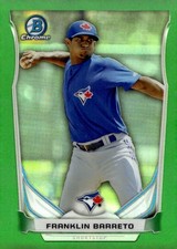 2014 Bowman Chrome #BCP87 Jose Pujols Prospects Green Refractors #/75