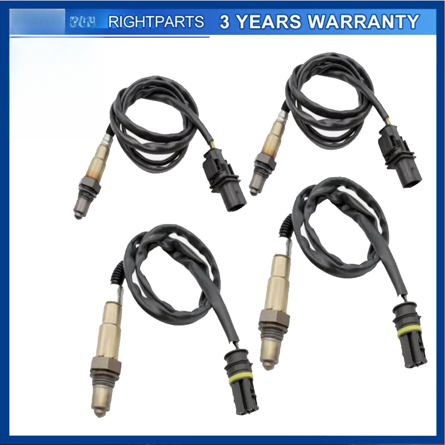 4PCS Up+Downstream Oxygen Sensor For BMW E82 E90 E91 128i 328i 328i xDrive X3 X5