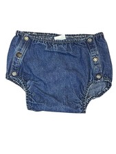 Vintage Calvin Klein Denim Diaper Cover Size Medium Made in USA 100 Cotton