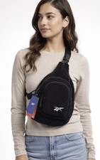 Reebok Dani Sherpa Fleece Crossbody Sling Bag...