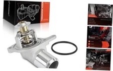 Engine Coolant Thermostat Housing Assembly with O-ring Compatible with