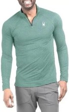 Spyder Active Performance 1/4 Zip Pullover, Green, M