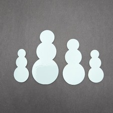 Snowman 96 COE Precut Glass ShapesFusing Supplies Winter Christmas Holiday 96COE