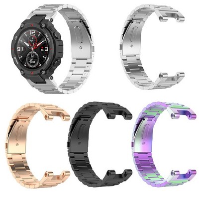 Für Amazfit T-Rex Pro / Amazfit T-Rex Uhr Stahl Uhrenarmband Armband Armband