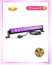 40W LED Black Light Bar for Glow Party, Blacklight with Plug Switch, Each Light