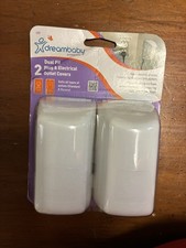 Dreambaby Dual Fit Plug  Electrical Outlet Covers 2 Pack - New In Pkg. A24