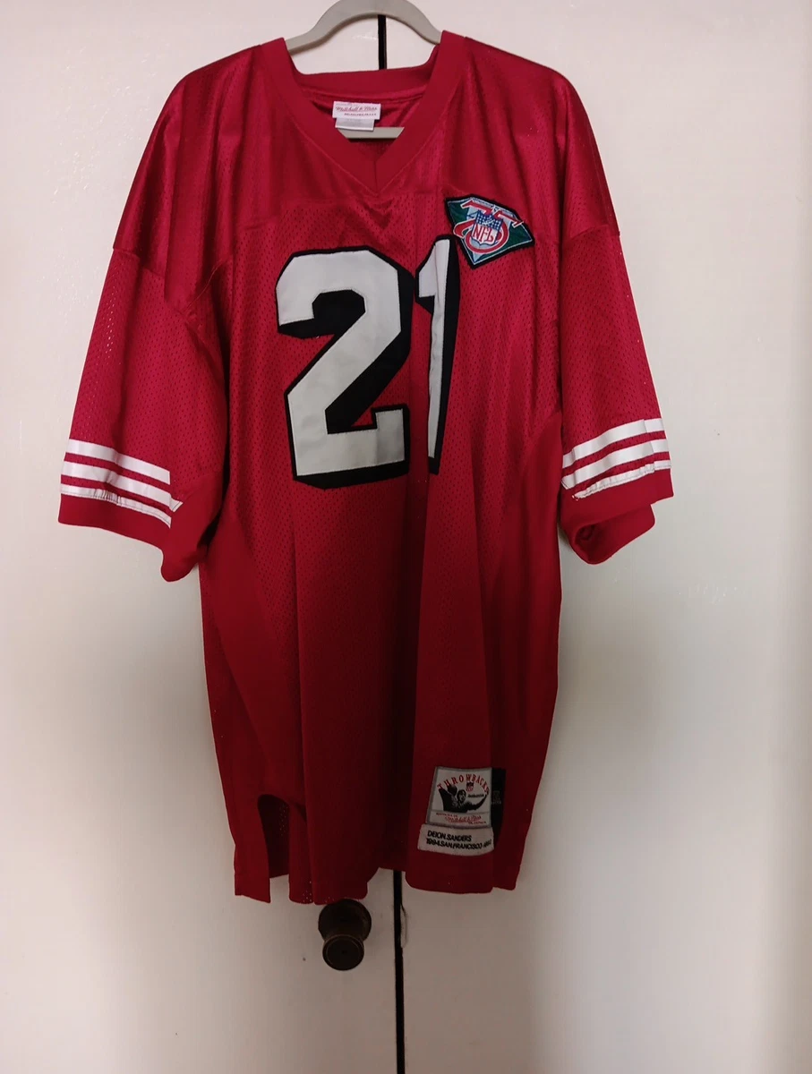 Mitchell & Ness Deion Sanders San Francisco 49ers NFL Jerseys for