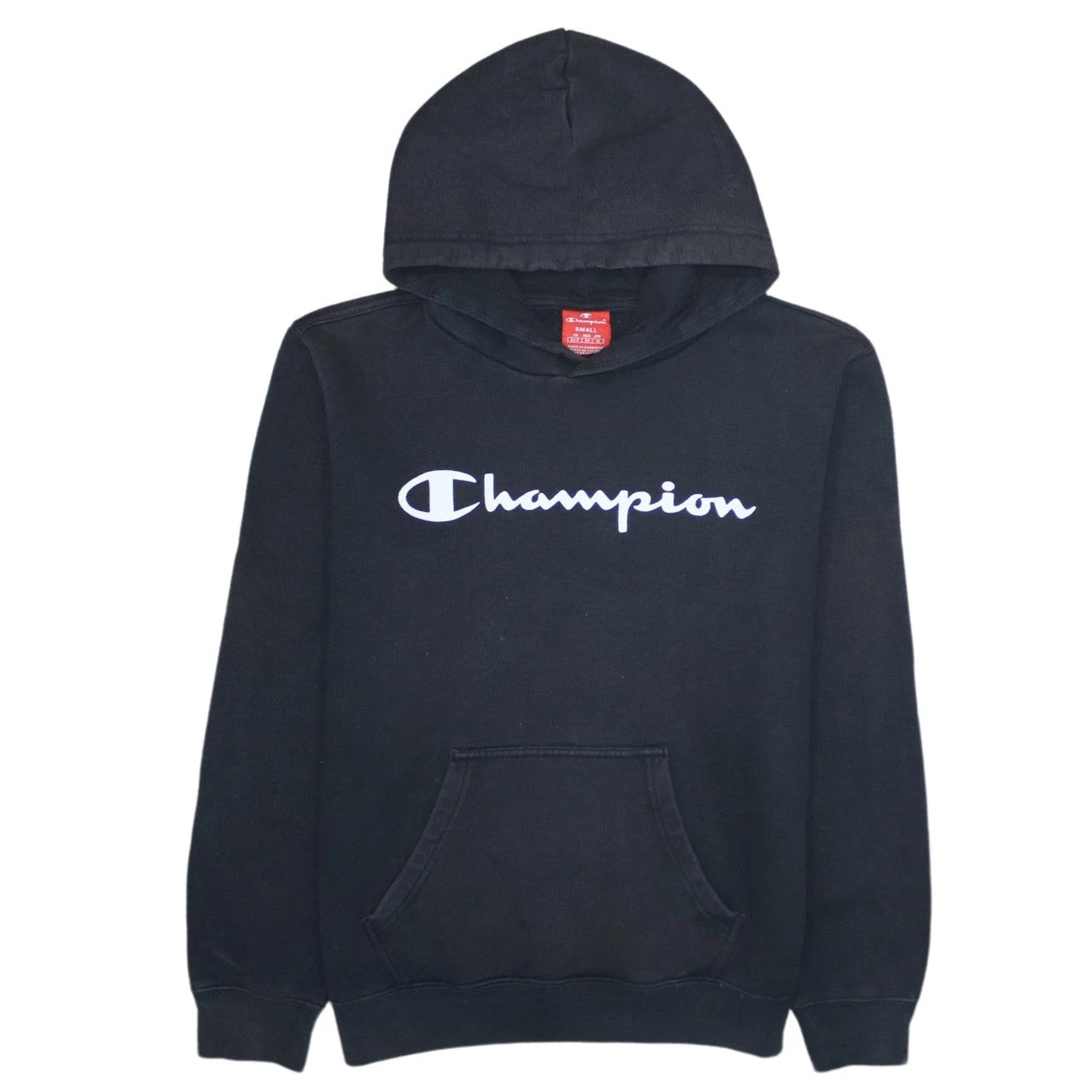 Womens UK Size S Champion Black Pullover Hoodie