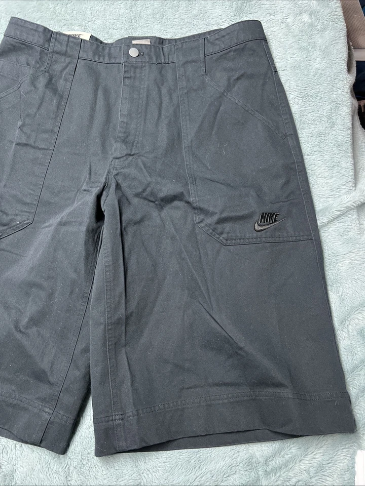 Pantalones Cortos de Denim Nike Supreme Para Hombre 40 Sueltos Hip Hop Grunge Patinador Ropa de Calle Negros Foto 2 de 4